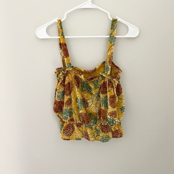 NWT Anthropologie Felipa Cropped Velvet Tank Size small - Picture 2 of 7